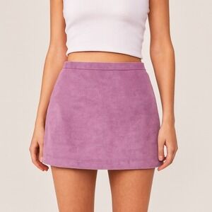 Y2K Micro Mini Corduroy‎ Skirt Women's 10 Lavender Purple New NWT Mod Feminine
